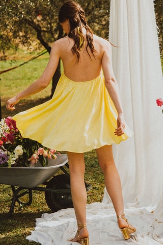 Robe courte - Jaune