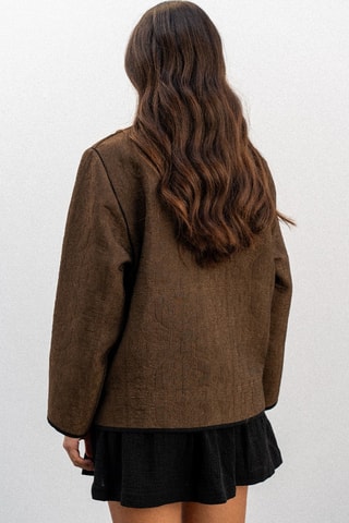 Veste oversize matelassée - Marron