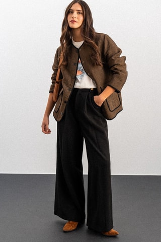 Veste oversize matelassée - Marron
