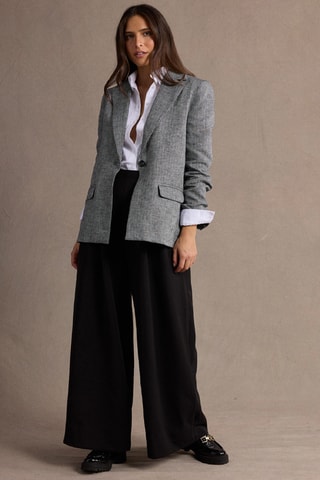 Veste en lin - Gris chiné