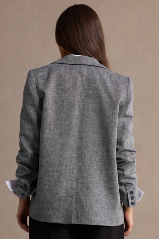 Veste en lin - Gris chiné