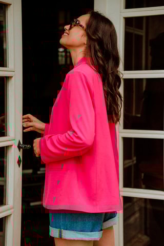 Veste de costume oversize - Fuchsia