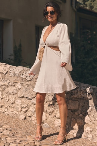 Robe courte - Beige