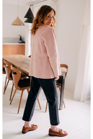 Veste côtelée - Rose pâle