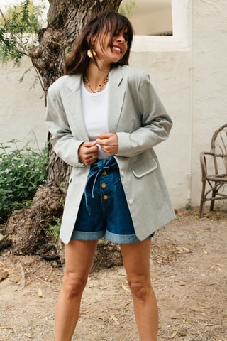 Veste oversize - Gris clair