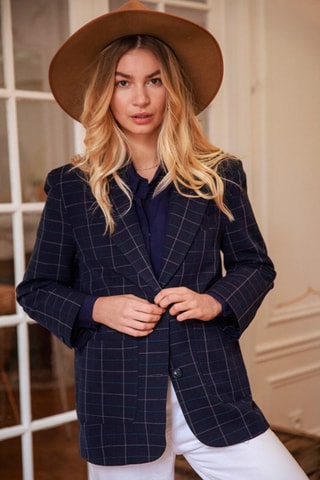 Blazer oversize - Bleu marine