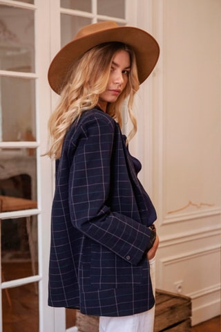 Blazer oversize - Bleu marine
