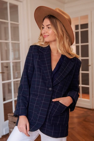 Blazer oversize - Bleu marine