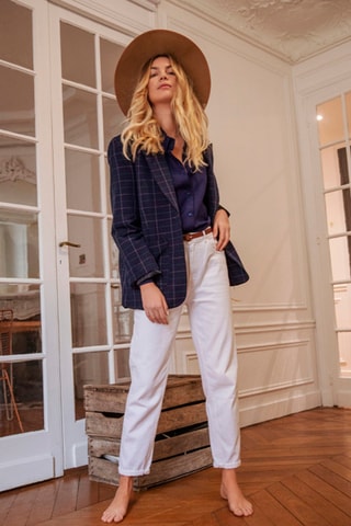 Blazer oversize - Bleu marine
