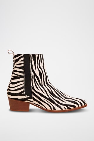 Bottines en cuir - Blanc
