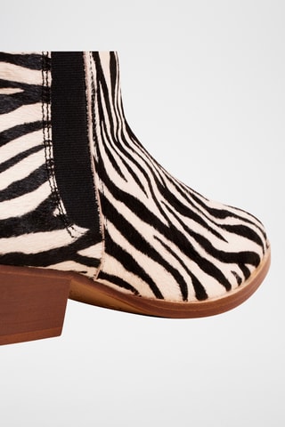 Bottines en cuir - Blanc