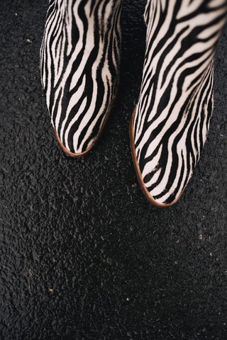 Bottines en cuir - Blanc