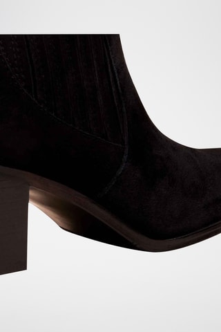 Bottines en cuir - Noir