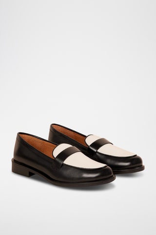 Mocassins en cuir - Noir
