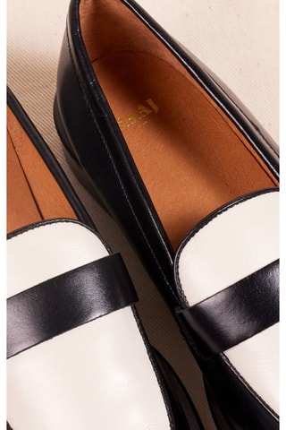 Mocassins en cuir - Noir
