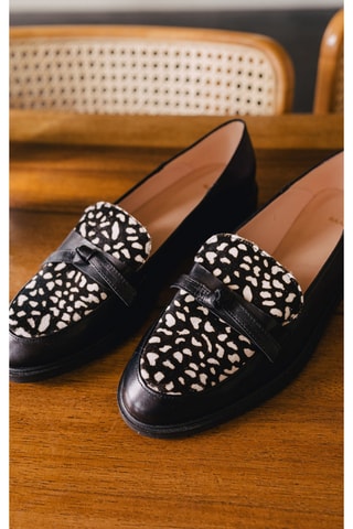 Mocassins en cuir - Noir