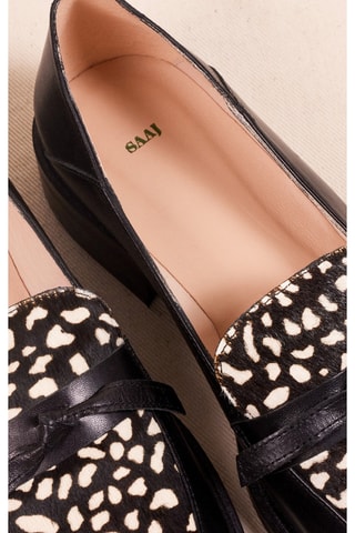 Mocassins en cuir - Noir