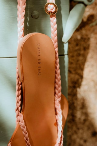 Sandales montantes - Rose