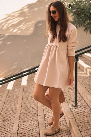 Mules en cuir - Beige