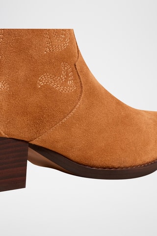 Bottines en nubuck - Camel