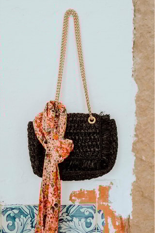 Sac à main tressé - Noir