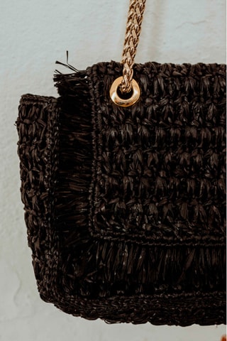 Sac à main tressé - Noir