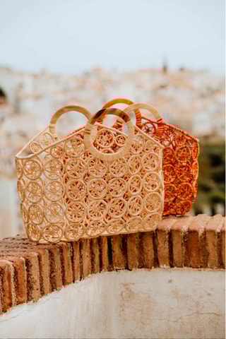 Cabas tressé - Beige
