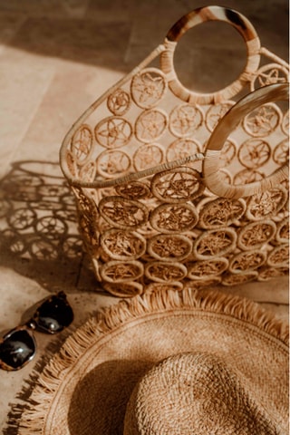 Cabas tressé - Beige