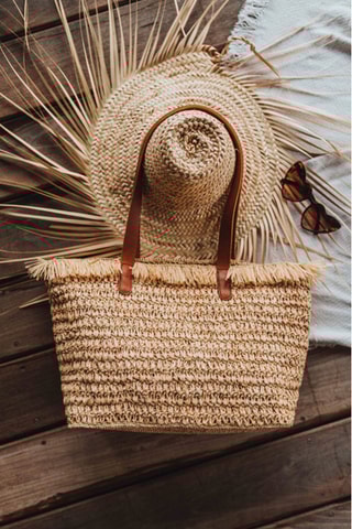 Cabas tressé - Beige