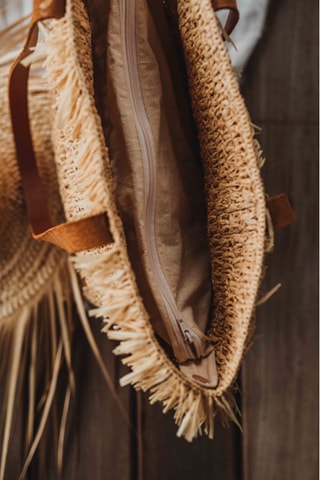 Cabas tressé - Beige