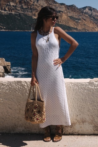 Robe longue - Écru