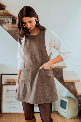 Robe 2-en-1 - Marron