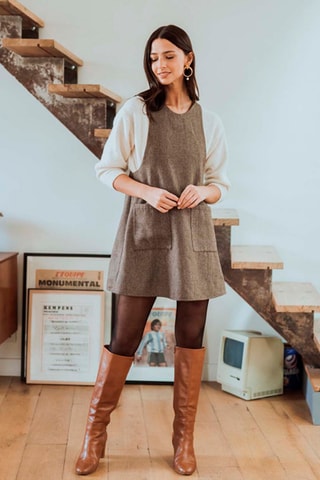 Robe 2-en-1 - Marron
