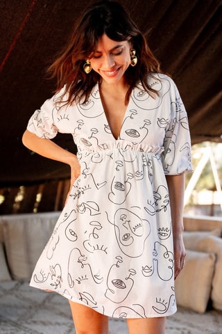 Robe courte - Blanc