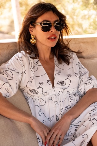 Robe courte - Blanc