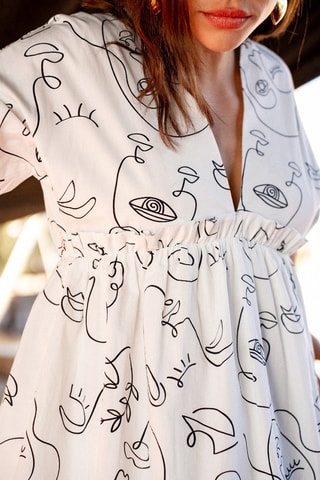 Robe courte - Blanc