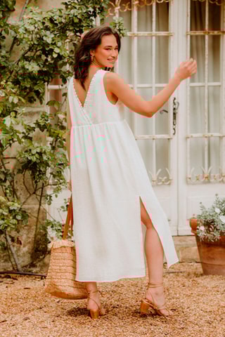 Robe midi - Blanc