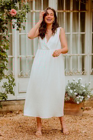 Robe midi - Blanc