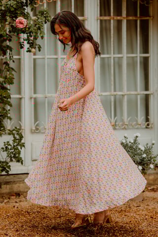 Robe longue - Écru