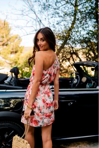 Robe asymétrique - Blanc