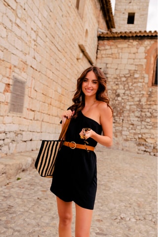 Robe asymétrique - Noir