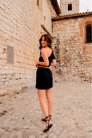 Robe asymétrique - Noir