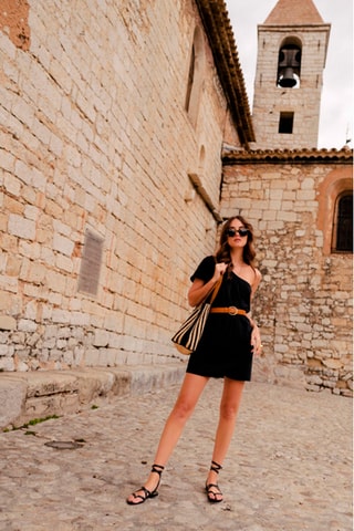 Robe asymétrique - Noir
