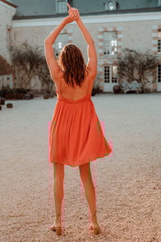 Robe courte - Orange