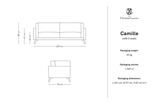 Canapé Camille - Marron