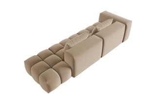 Canapé droit modulaire Lorella - Sable