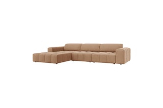 Canapé d'angle gauche Luc - Beige foncé