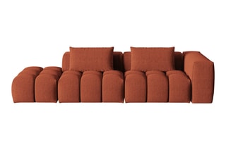 Canapé gauche modulaire Lorella - Corail