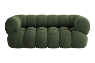 Canapé Maurice - Vert foncé - 2 places - Toucher velours