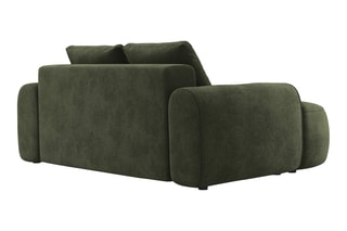 Canapé Simona - Vert foncé - 2 places - Toucher velours